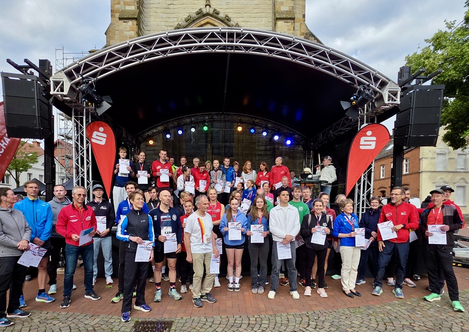 Oelder Citylauf 2026 Siegerehrung der Altersklassen